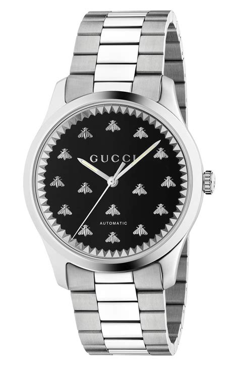 gucci watch mens automatic|Gucci multi bee automatic bracelet.